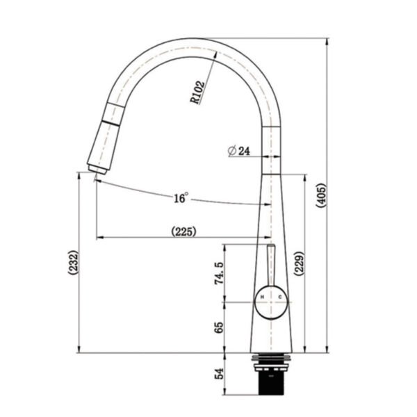 Pull-Out Mixer Tap (SSPKM06FG) - Image 7