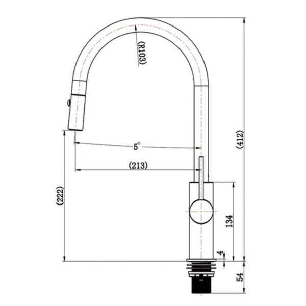 Pull-Out Mixer Tap (SSPKM05FG) - Image 6